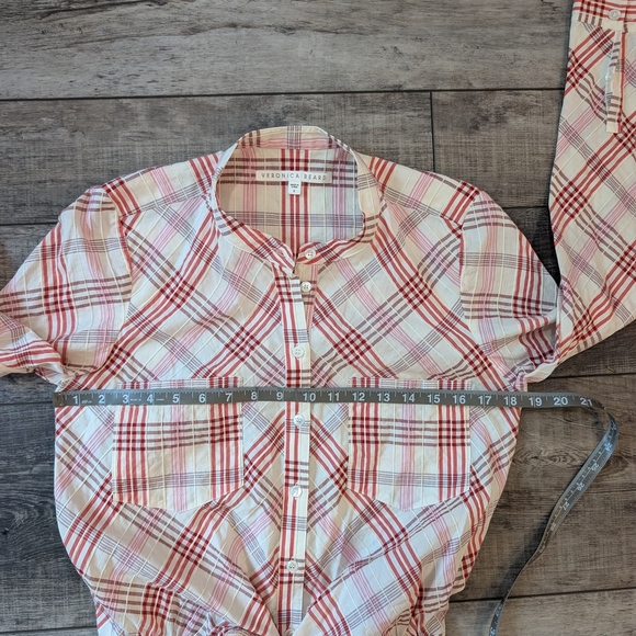 Veronica Beard Red and White Plaid Dress - Picture 9 of 10